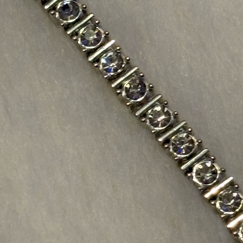 Elegant Silver color tennis bracelet Vintage Bracelet